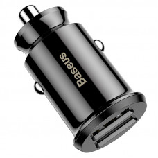 BASEUS GRAIN CAR CHARGER BLACK