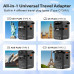 Scute STA11 World Travel Adapter 45W With Cable