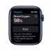 Apple Watch Series 6 GPS, 44mm Blue Aluminum Case with Deep Navy Sport Band