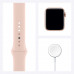 Apple Watch Series 6 GPS, 40mm Gold Aluminum Case with Pink Sand Sport Band