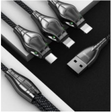 BENKS BLACK MAMBA 3IN1 LIGHTNING+LIGHTNING+TYPE-C 150CM